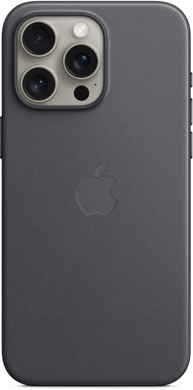 Чехол Apple MagSafe FineWoven для iPhone 15 Pro Max, черный