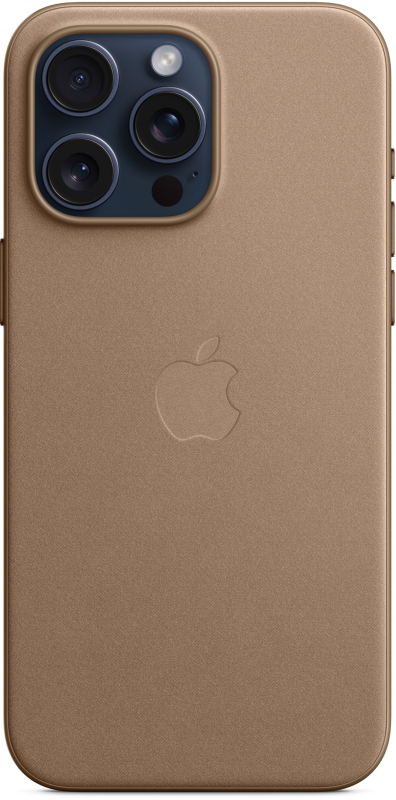 Чехол Apple MagSafe FineWoven для iPhone 15 Pro Max, серо-коричневый