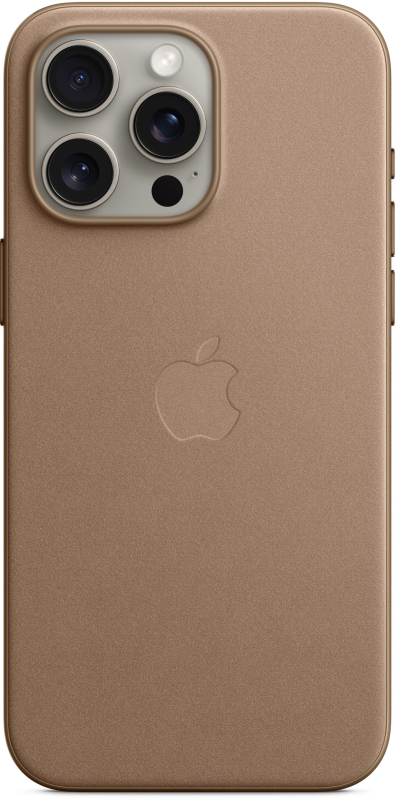 Чехол Apple MagSafe FineWoven для iPhone 15 Pro Max, серо-коричневый
