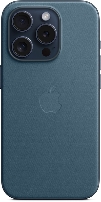 Чехол Apple MagSafe FineWoven для iPhone 15 Pro, «тихоокеанский синий»