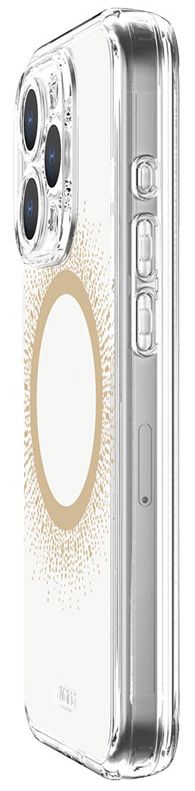 Чехол Avana AURA для iPhone 15 Pro MagSafe, прозрачный/золотой