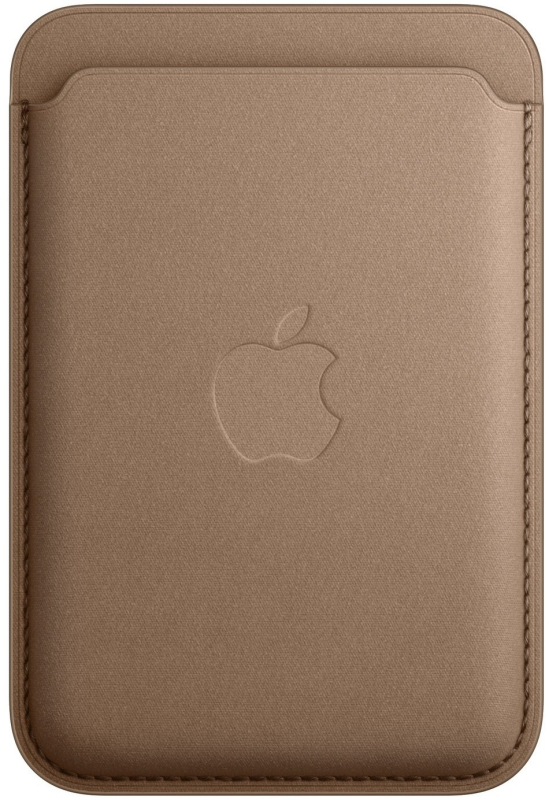 Чехол-бумажник Apple FineWoven MagSafe для iPhone, серо-коричневый