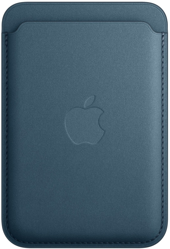 Чехол-бумажник Apple FineWoven MagSafe для iPhone, «тихоокеанский синий»