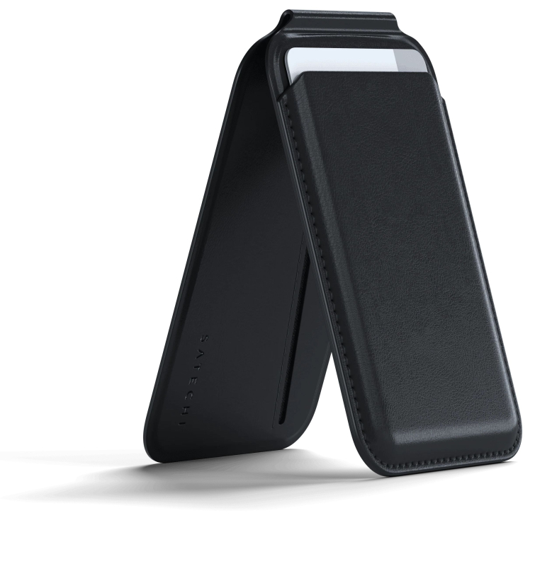 Чехол-бумажник Satechi Magnetic Wallet Stand MagSafe, черный