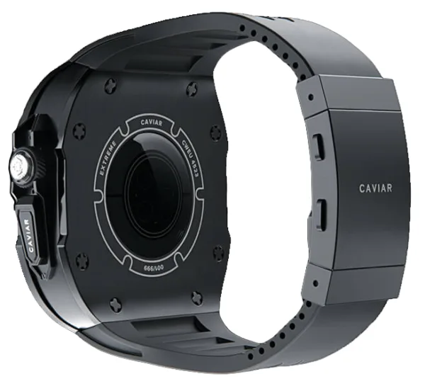 Чехол Caviar Case Supreme Phantom для Apple Watch Ultra 49 мм, титан, черный