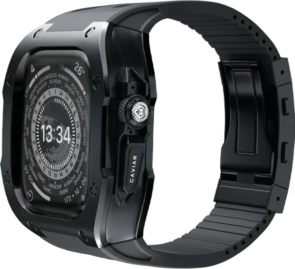 Чехол Caviar Case Supreme Phantom для Apple Watch Ultra 49 мм, титан, черный