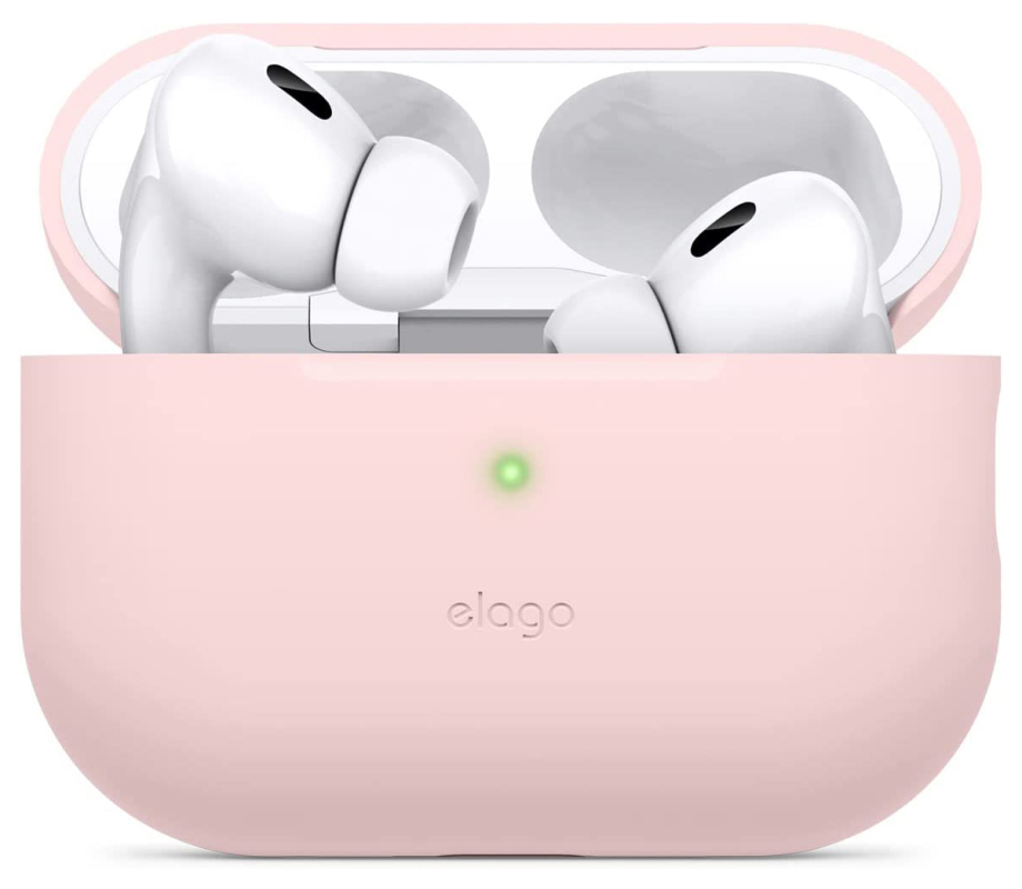 Чехол Elago Silicone для AirPods Pro 2, силикон, розовый