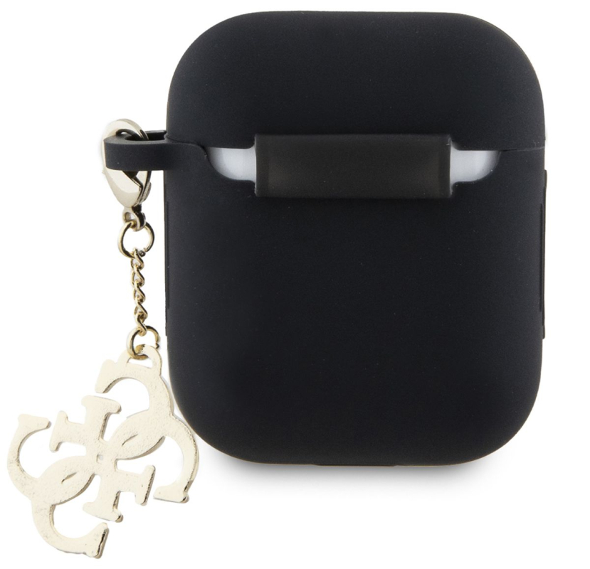 Чехол Guess Diamond Charm для Airpods 1/2, черный