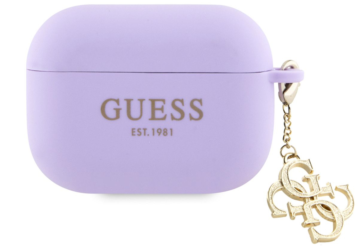 Чехол Guess Diamond Charm для Airpods Pro, пурпурный