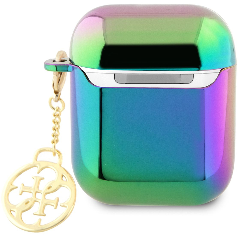Чехол Guess Iridescent Charm для Airpods 1/2, черный