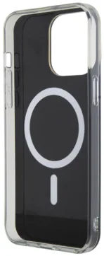 Чехол Guess Script для iPhone 15 Pro MagSafe, черный