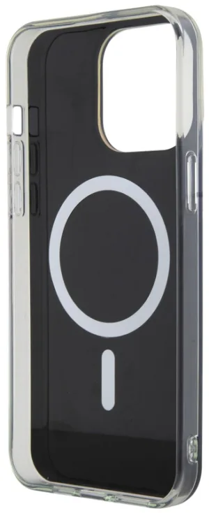 Чехол Guess Script для iPhone 15 Pro MagSafe, черный