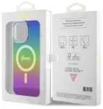 Чехол Guess Script для iPhone 15 Pro MagSafe, черный