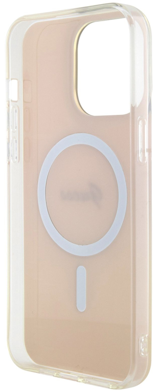 Чехол Guess Script для iPhone 15 Pro MagSafe, розовый