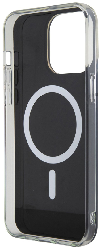 Чехол Guess Script для iPhone 15 Pro Max MagSafe, черный