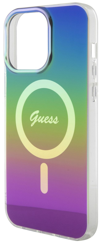 Чехол Guess Script для iPhone 15 Pro Max MagSafe, черный