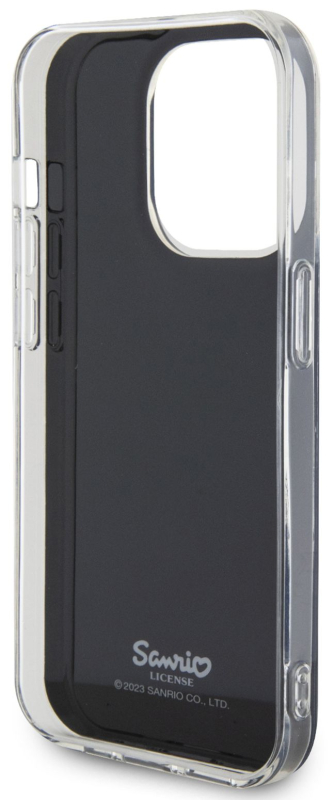 Чехол Hello Kitty Face для iPhone 15 Pro, черный