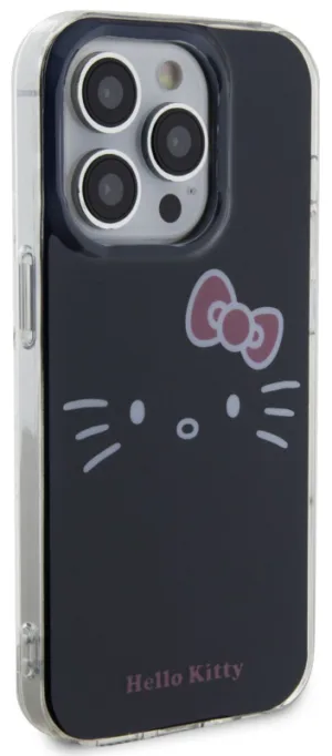 Чехол Hello Kitty Face для iPhone 15 Pro Max, черный