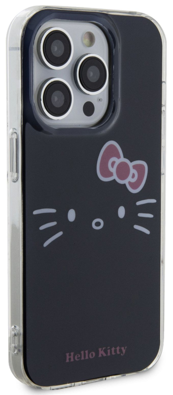 Чехол Hello Kitty Face для iPhone 15 Pro Max, черный