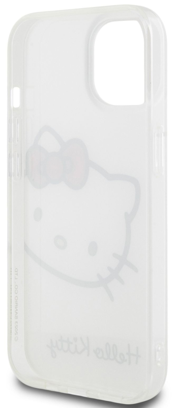 Чехол Hello Kitty Head для iPhone 15, белый