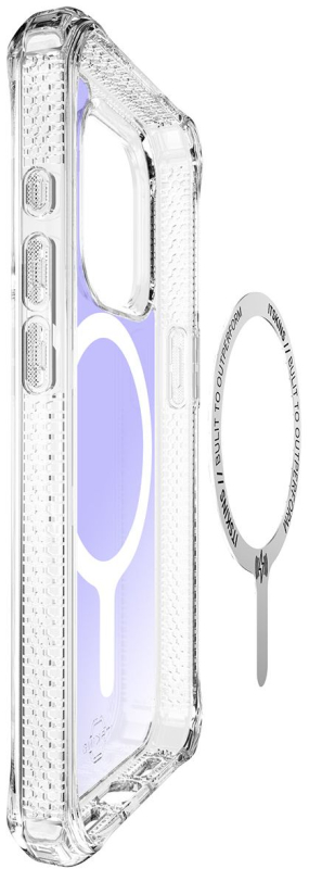 Чехол Itskins HYBRID R IRIDESCENT MagSafe для iPhone 15 Pro Max, фиолетовый