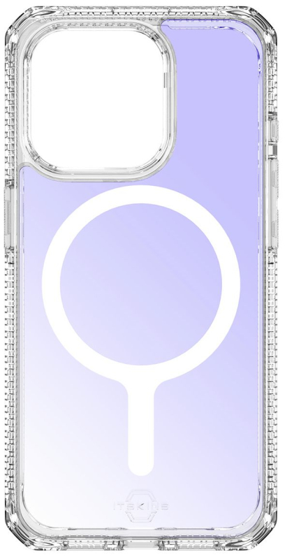 Чехол Itskins HYBRID R IRIDESCENT MagSafe для iPhone 15 Pro Max, фиолетовый