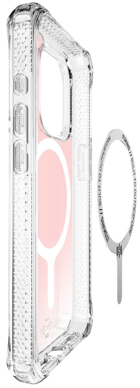 Чехол Itskins HYBRID R IRIDESCENT MagSafe для iPhone 15 Pro Max, розовый