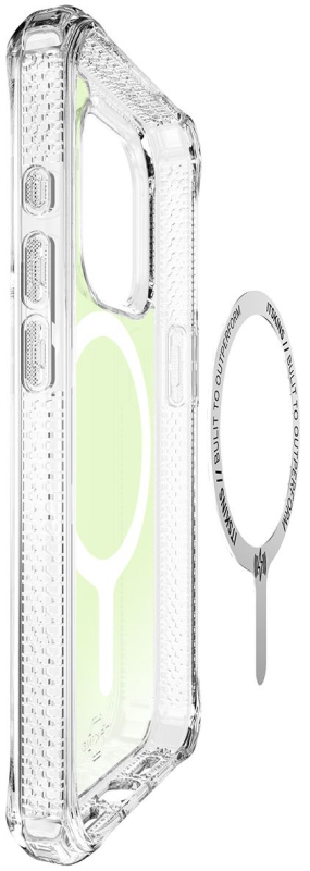 Чехол Itskins HYBRID R IRIDESCENT MagSafe для iPhone 15 Pro, зеленый