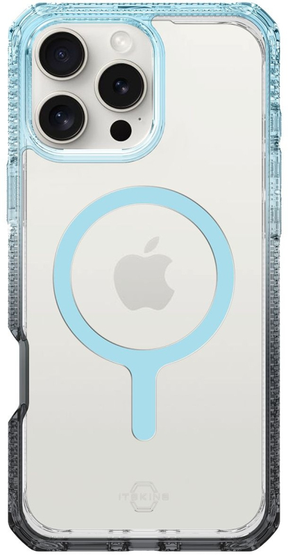 Чехол Itskins HYBRID R PRISM MagSafe для iPhone 16 Pro Max, голубой