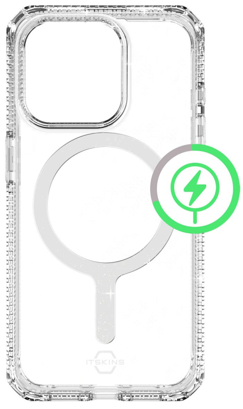 Чехол Itskins HYBRID R SPARK для iPhone 15 Pro Max MagSafe, прозрачный