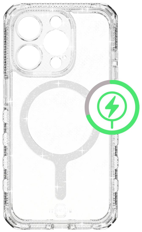 Чехол Itskins SUPREME R SPARK MagSafe для iPhone 15 Pro, прозрачный