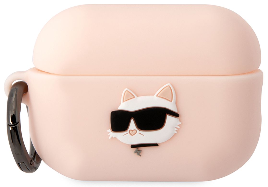 Чехол Karl Lagerfeld Choupette 3D для Airpods Pro 2, розовый