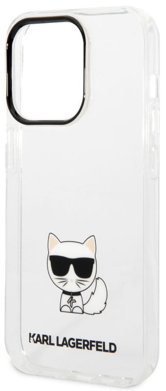 Чехол Karl Lagerfeld & Choupette для iPhone 14 Pro, прозрачный