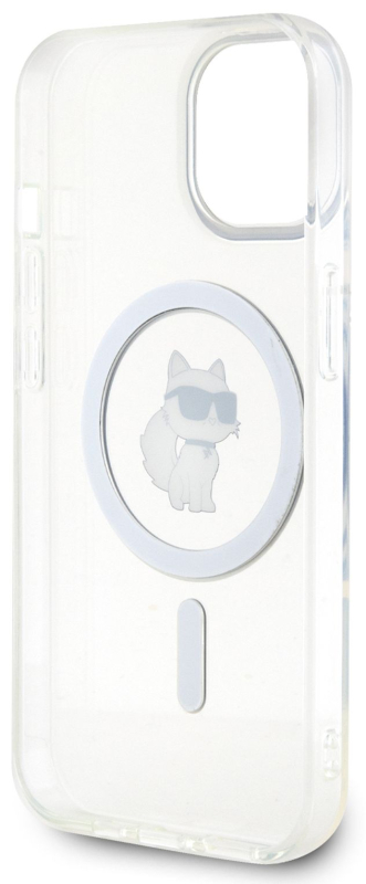Чехол Karl Lagerfeld NFT Choupette для iPhone 15 MagSafe, прозрачный