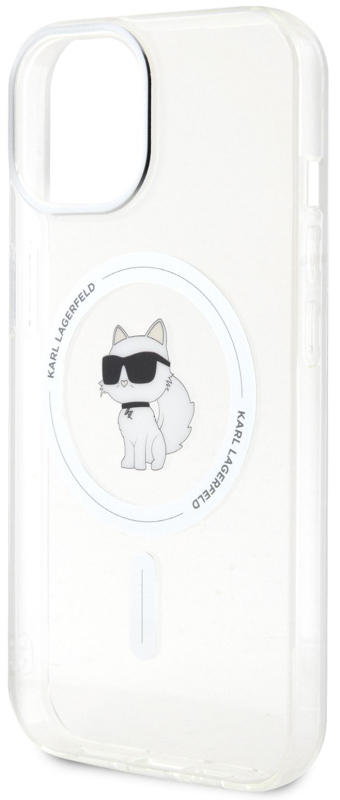 Чехол Karl Lagerfeld NFT Choupette для iPhone 15 MagSafe, прозрачный