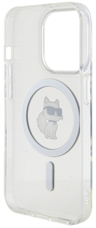 Чехол Karl Lagerfeld NFT Choupette для iPhone 15 Pro MagSafe, прозрачный