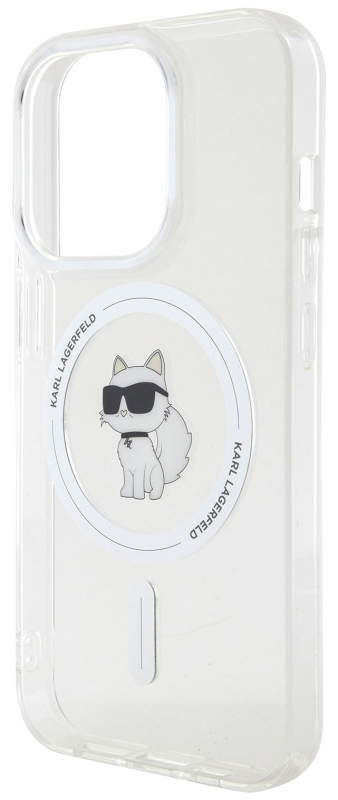 Чехол Karl Lagerfeld NFT Choupette для iPhone 15 Pro MagSafe, прозрачный