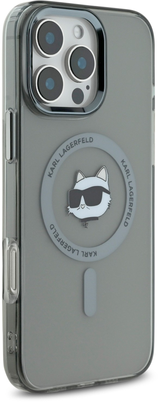 Чехол Karl Lagerfeld NFT Choupette MagSafe для iPhone 16 Pro Max, черный