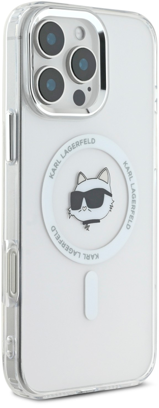 Чехол Karl Lagerfeld NFT Choupette MagSafe для iPhone 16 Pro Max, прозрачный