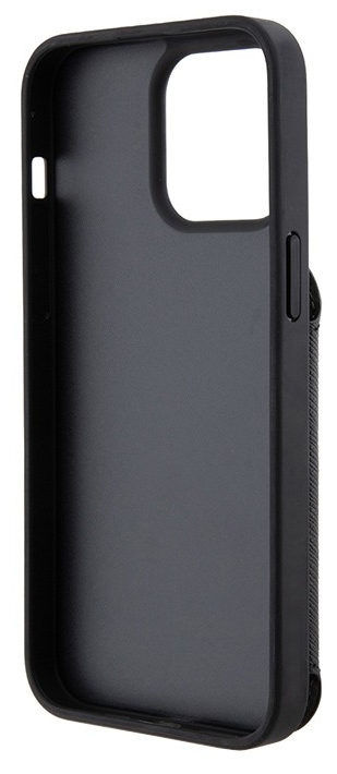 Чехол Karl Lagerfeld Saffiano & Choupette Cardslot для iPhone 15 Pro, черный