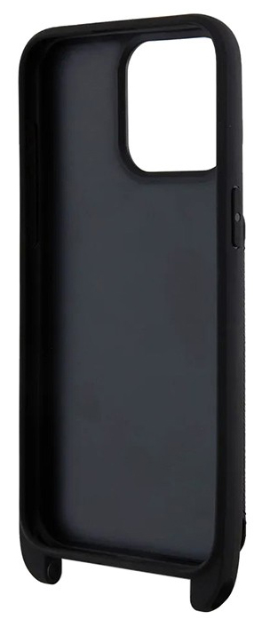 Чехол Karl Lagerfeld Saffiano Crossbody & Choupette Cardslot для iPhone 15 Pro, черный