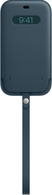 Чехол-конверт Apple MagSafe для iPhone 12 Pro Max, кожа, «балтийский синий»
