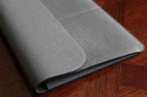 Чехол-конверт Bustha Jump Flap Sleeve для Macbook Air/Pro 14″ (18/22), кожа, темно-серый