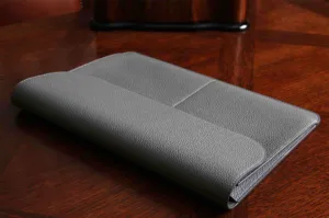 Чехол-конверт Bustha Jump Flap Sleeve для Macbook Air/Pro 14″ (18/22), кожа, темно-серый