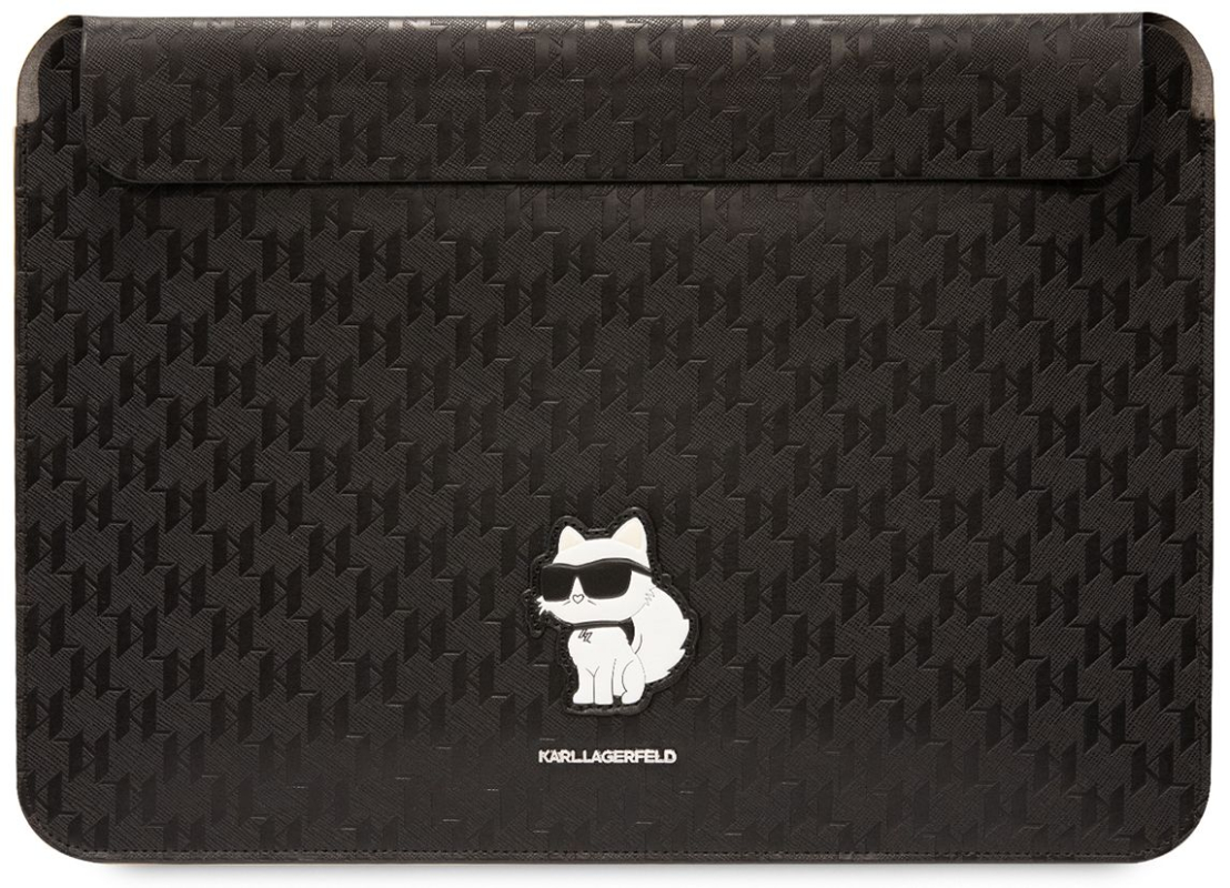Чехол-конверт Karl Lagerfeld Saffiano Sleeve Choupette для ноутбуков 14″, черный