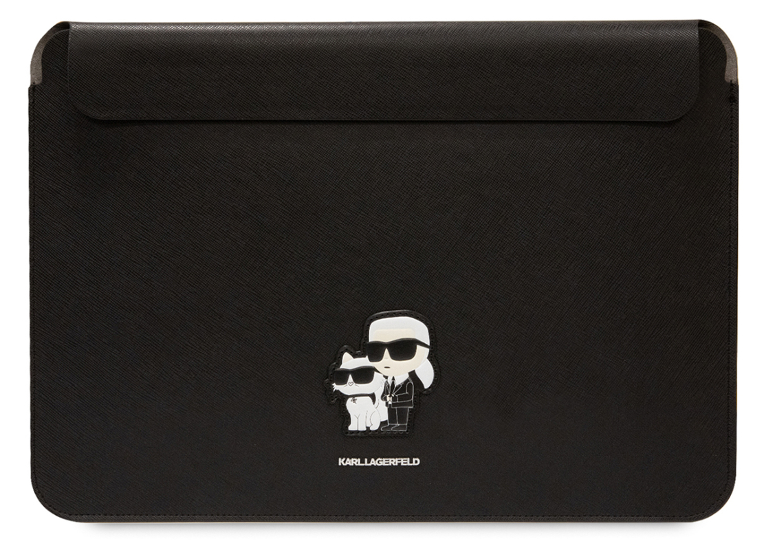 Чехол-конверт Karl Lagerfeld Saffiano Sleeve & Choupette для ноутбуков 14″, черный
