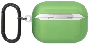 Чехол Lacoste Croc Logo для AirPods Pro, пластик, прозрачный/зеленый