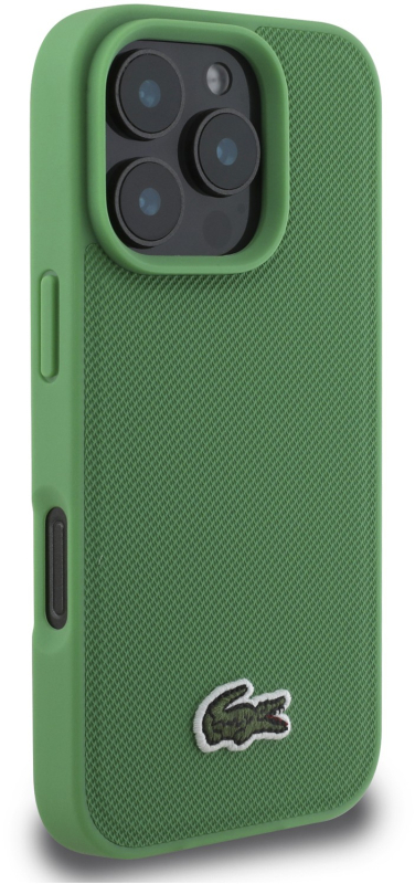 Чехол Lacoste Iconic Woven MagSafe для iPhone 16 Pro, зеленый