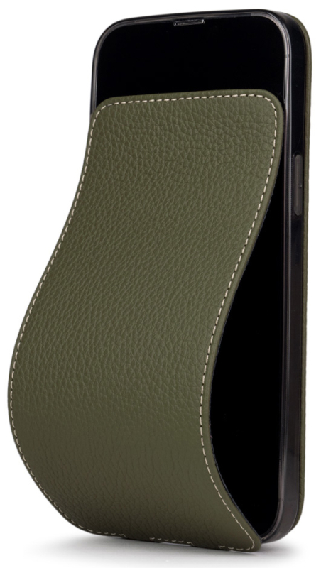 Чехол Marcel Robert для iPhone 14 Pro, теленок, зеленый
