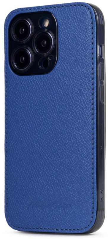 Чехол Marcel Robert Louis для iPhone 15 Pro, теленок, синий